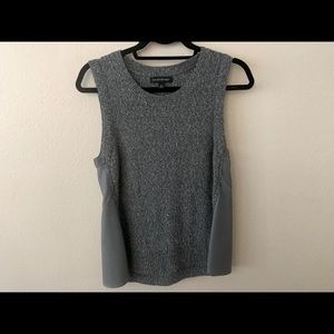 Banana Republic Gray Sleeveless Sweater Top